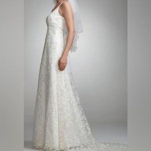 Oleg Cassini Beaded Spaghetti Strap Wedding Dress NWT